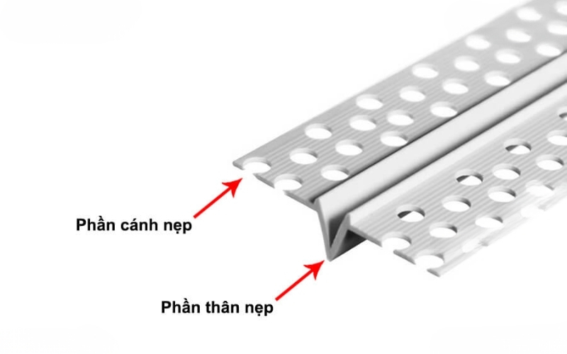 Cấu tạo của nẹp khe co giãn trần thạch cao