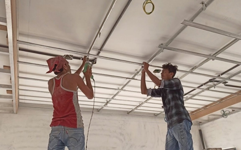 Ứng dụng thực tế của nẹp khe co giãn trần thạch cao