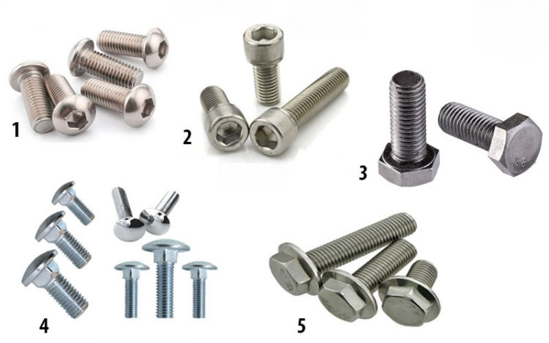 Phân loại bu lông mạ kẽm theo ứng dụng
