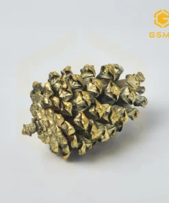 Trái thông mạ vàng